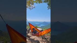 Relaxing in the camping hammock with an amazing view [upl. by Boggers318]