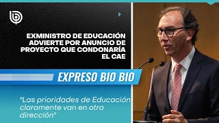 Exministro de Educación ante anuncio de proyecto que condonaría el CAE quotNo es prioritarioquot [upl. by Muhan232]