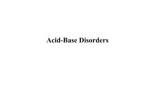 كيمياء سريرية Acid  base Disorder [upl. by Polad]