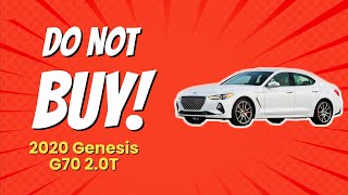 2020 Genesis G70 20T  10 Reasons NOT to Buy 🚗💔 [upl. by Faden]