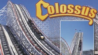 Retro Colossus Roller Coaster POV from 1986 Six Flags Magic Mountain [upl. by Ellirpa]