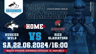 AFL DIV II  HUSKIES Wels vs GLADIATORS Ried [upl. by Jacinta]