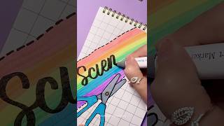 Brighten Your Notebook with Creative Front Page ✂️🌈 shorts nhuandaocalligraphy frontpage [upl. by Dixie484]