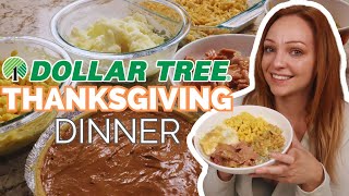 20 Dollar Tree Thanksgiving Dinner [upl. by Ameen]