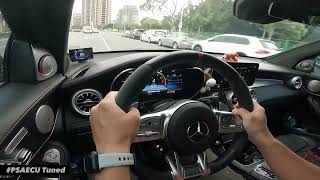 2021 MercedesAMG X253 GLC 43 4MATIC 30L V6 BiTurbo 0100 kmh 41 sec  PSAECU Tuned [upl. by Notluf]