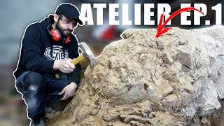 ► CASSER des TONNES DE ROCHE pour FAIRE UN ATELIER ÉP1 [upl. by Barrow]