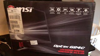 MSI Optix G24C Unboxing and Review [upl. by Ianthe]