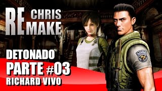 Resident Evil Remake  Chris Normal 03  TUBARÕES E PLANT 42 Richard Vivo  Detonado Legendado [upl. by Tiffanle99]