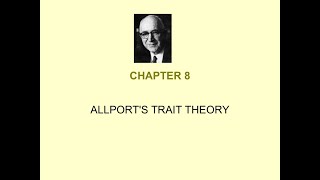 Development of the Learner  ALLPORTS TRAIT THEORY OF PERSONALITY [upl. by Ellord]