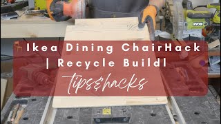 🪑Ikea Dining Chair Hack  Recycle Build🪑 [upl. by Roarke]