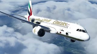 Fly Emirates flying from Dubai to Riyadh [upl. by Korb700]