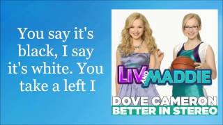 Dove Cameron  Better In Stereo Lyric Video [upl. by Etiragram]