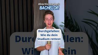 Durchgefallen in der Bachelorarbeit Wie du dein Studium rettest student short student [upl. by Odnamla]