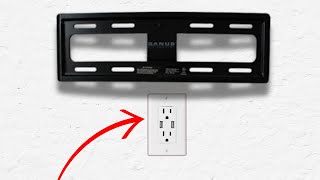 EASY Install Hidden Outlet Behind TV [upl. by Adamson859]