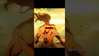 Eren Yeager Vs Reiner In hindi dubbed funny funny anime attackontitan shorts [upl. by Dodie232]