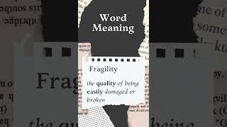 fragilityprotaggonistenglish word meaningvocabularyunerstanding of english wordsyt shortsgk [upl. by Tedie]