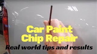 Car Paint chip repair real world tips and results [upl. by Bergh]