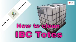 How to Clean IBC TotesTanks  Intermediate Bulk Container  Video JJJreact JJJreacts [upl. by Nelyaw]