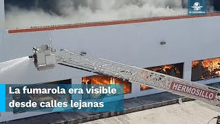 Impresionante incendio en tienda de telas Parisina dentro de centro comercial en Hermosillo [upl. by Stallworth]