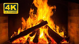 🔥 Fireplace 4K UHD Fireplace with Crackling Fire Sounds Fireplace Burning for Home [upl. by Brit844]