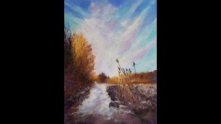 Pastel Painting Demo quotWinters Transitionquot [upl. by Bohun]