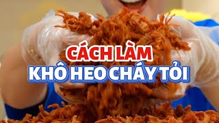 Làm KHÔ HEO CHÁY TỎI ăn Tết thôi mấy chị ơi MinnCookie [upl. by Leribag]