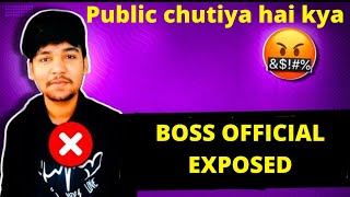 Boss official exposed  Reality of boss official  he left partner program and change his statement [upl. by Llywellyn]