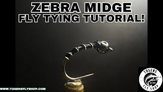 Zebra Midge  Fly Tying Tutorial [upl. by Lsiel]