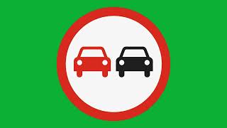 Free Animated Traffic Signs  Green Screen Background [upl. by Yreved]