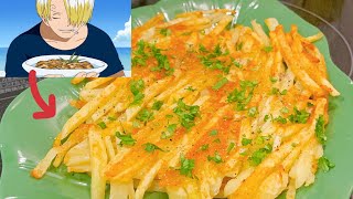 Sanji’s Potato Paille from One Piece  Paille de Batata do Sanji shorts animefood onepiece [upl. by Ceil217]