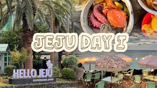 【JEJU VLOG】Noraba Seafood Noodle Sunset Cafe Balck pork bbq Airbnb [upl. by Mcferren964]