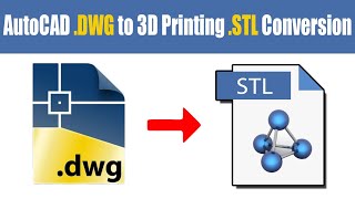 How to Convert AutoCAD DWG Model into 3D Printing File STL  QasimCAD  Tutorial7 [upl. by Lienet]