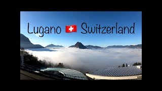 Lugano Switzerland under the fog  Monte Brè [upl. by Bernette883]