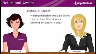 Notice and Access Canada Overview for Shareholders [upl. by Asserrac]