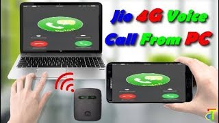 How to Make Jio 4G Voice Call From PcComputerLaptop  Make Jio Call On PcLaptop Use On JioFi [upl. by Letnwahs]