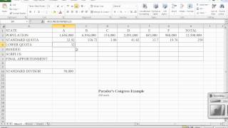 Hamiltons Method in Excel [upl. by Cordelia]