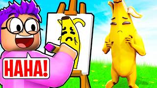 GUESS MY DRAWING Picture Game CHALLENGE In ROBLOX DOODLE TRANSFORM FORTNITE IN REAL LIFE [upl. by Elyl]