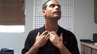 Voorhees Massage Therapy Self Neck SCM stretch [upl. by Anitnemelc]