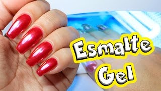 Unhas Espelhadas  Unhas Cromadas com Esmalte Gel da Born Pretty Store  TUTORIAL  Unhas da Lalá [upl. by Wenz]