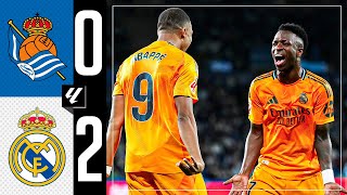 HIGHLIGHTS  Real Sociedad 02 Real Madrid  LaLiga 202425 [upl. by Seerdi]