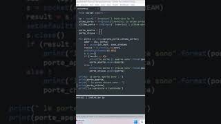 Port Scanner con Python python hacker ethicalhacker cyberhackers italia [upl. by Derek166]