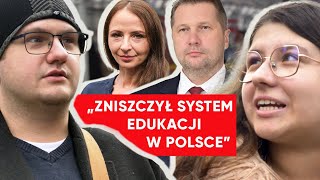 quotZniszczył system edukacji w Polscequot quotŁobuzquot Polacy krytykują ministra Czarnka [upl. by Ajna]