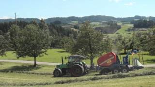 Silage amp Stroh pressen mit Vicon RF3325 und Göweil G5040 Kombi [upl. by Tersina563]