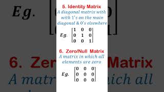 Types of Matrices Part Two BakoMaths thinkingbeyondinfinity [upl. by Otreblif]