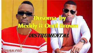 DUSOMA by Meddy ft Otile Brown offical video Instrumental 2023 [upl. by Anirazc603]