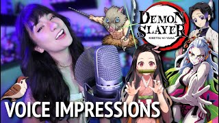 Demon Slayer Voice Impressions [upl. by Cohby]