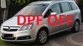 Zafira 19 cdti after DPF removal cold engine start  usunięcie DPF  z19dth z19dt z19dtl [upl. by Crandale]