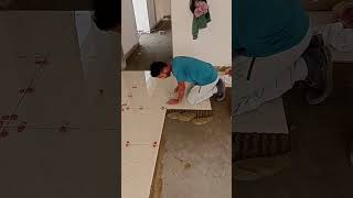 Amazing Design Tile Fitting Process Large format tile installation shorts shortvideo youtubeshort [upl. by Ettevey793]