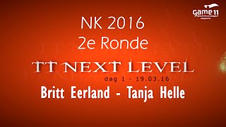 NK 2016 2e Ronde Britt Eerland  Tanja Helle [upl. by Bryce]