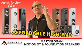 MartinLogan Motion XT F200 Demo amp Foundation Series Brings Similar Tech at Lower Prices [upl. by Karalee]